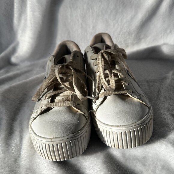 FILA Chunky Women's White Leather Panache Sneakers Size 7 - Picture 2 of 7